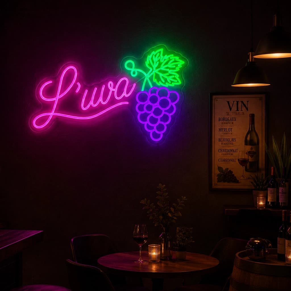 Maatwerk LED neon project Luva door Living Lumen