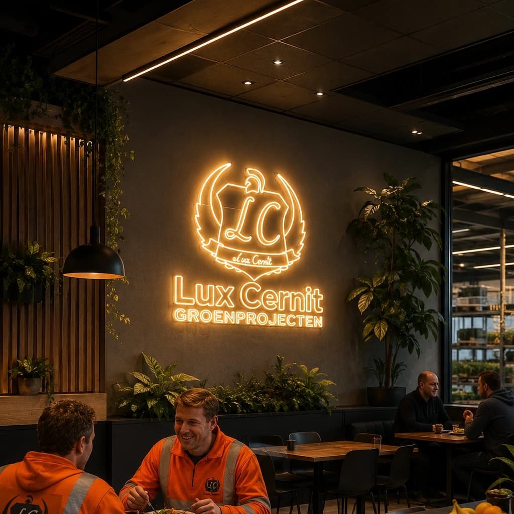 Maatwerk LED neon project Lux Cernit door Living Lumen
